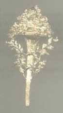 Brooch/Contemporary/Heavy Gold Plated Floral Bouquet With Foliate Accents