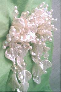 Earrings/Clip Ons/Large-Oversized/Faux Pearl&AB Beads Shoulder Dusters