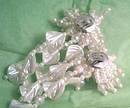 Earrings/Clip Ons/Large-Oversized/Faux Pearl&AB Beads Shoulder Dusters