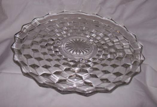 Glass/Cake Plate/American Whitehall by Indiana Glass Co.