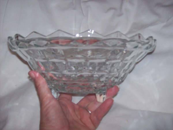 Glass/Large Serving Bowl/American Whitehall by Indiana Glass Co.