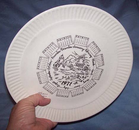 Collectible Calender Plate/1971