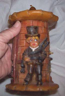 Candle/Sculptured German Chimney Sweep Candle