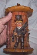 Candle/Sculptured German Chimney Sweep Candle
