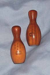 Souvenirs/Turned Wood Temple Texas Salt & Pepper
