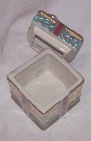 Christmas/Fitz&Floyd Porcilain Gift (Trinket)Box