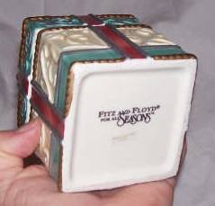 Christmas/Fitz&Floyd Porcilain Gift (Trinket)Box