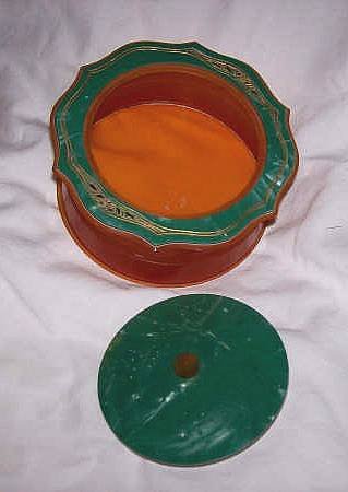 Vanity Items/Celluloid Three Piece Hair Receiver