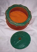 Vanity Items/Celluloid Three Piece Hair Receiver