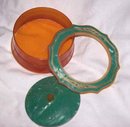 Vanity Items/Celluloid Three Piece Hair Receiver