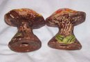 Salt&Pepper/Pottery 1970's Orange Mushrooms
