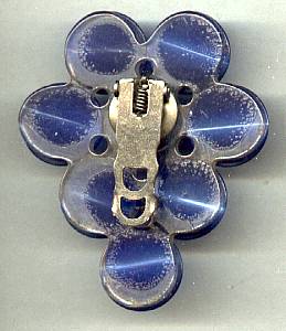 Dress Clip(s)/C. 1940's Blue