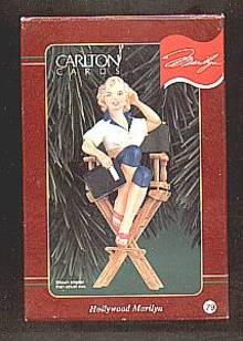 Christmas Ornament/MIB Carlton Cards/Hollywood Marilyn
