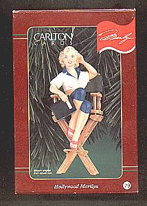Christmas Ornament/MIB Carlton Cards/Hollywood Marilyn