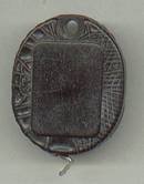 Collectibles/Small Key Ring Tape Measure/Black Molded Plastic