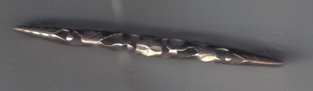 Brooch Circa 1915 Pierced Sterling Bar Pin