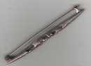 Brooch Circa 1915 Pierced Sterling Bar Pin