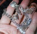 Charm Bracelet Sterling Silver Telephone Charms