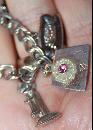 Charm Bracelet Sterling Silver Telephone Charms