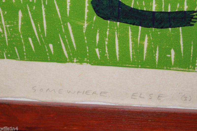 Ed Larson Woodblock Rainbow Art Proof Print 1983