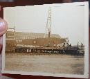 1919 WWI Photo of Handley Page fuselage being loaded off a railcar