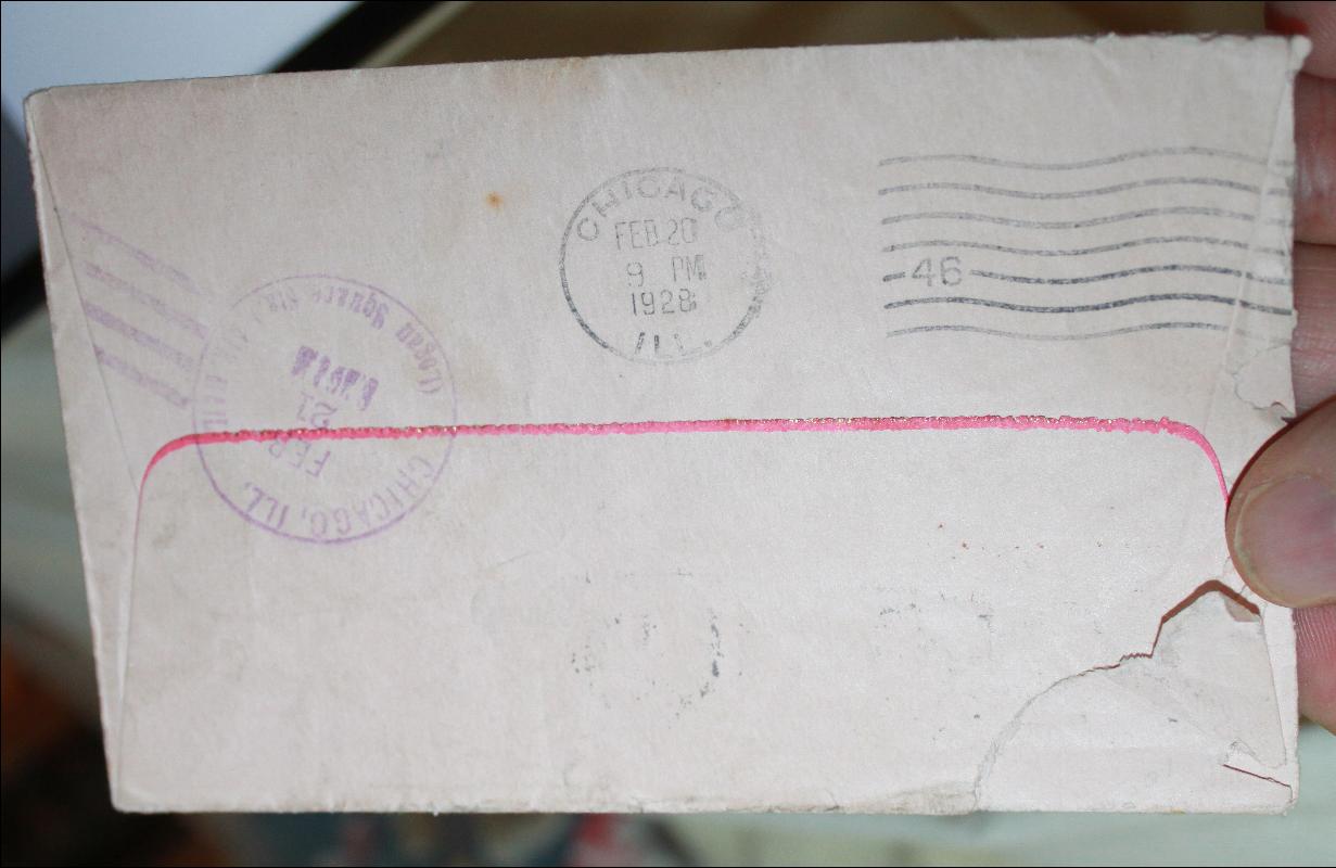 Lindbergh Horseshoe 2/20/28 Postal Cover envelope