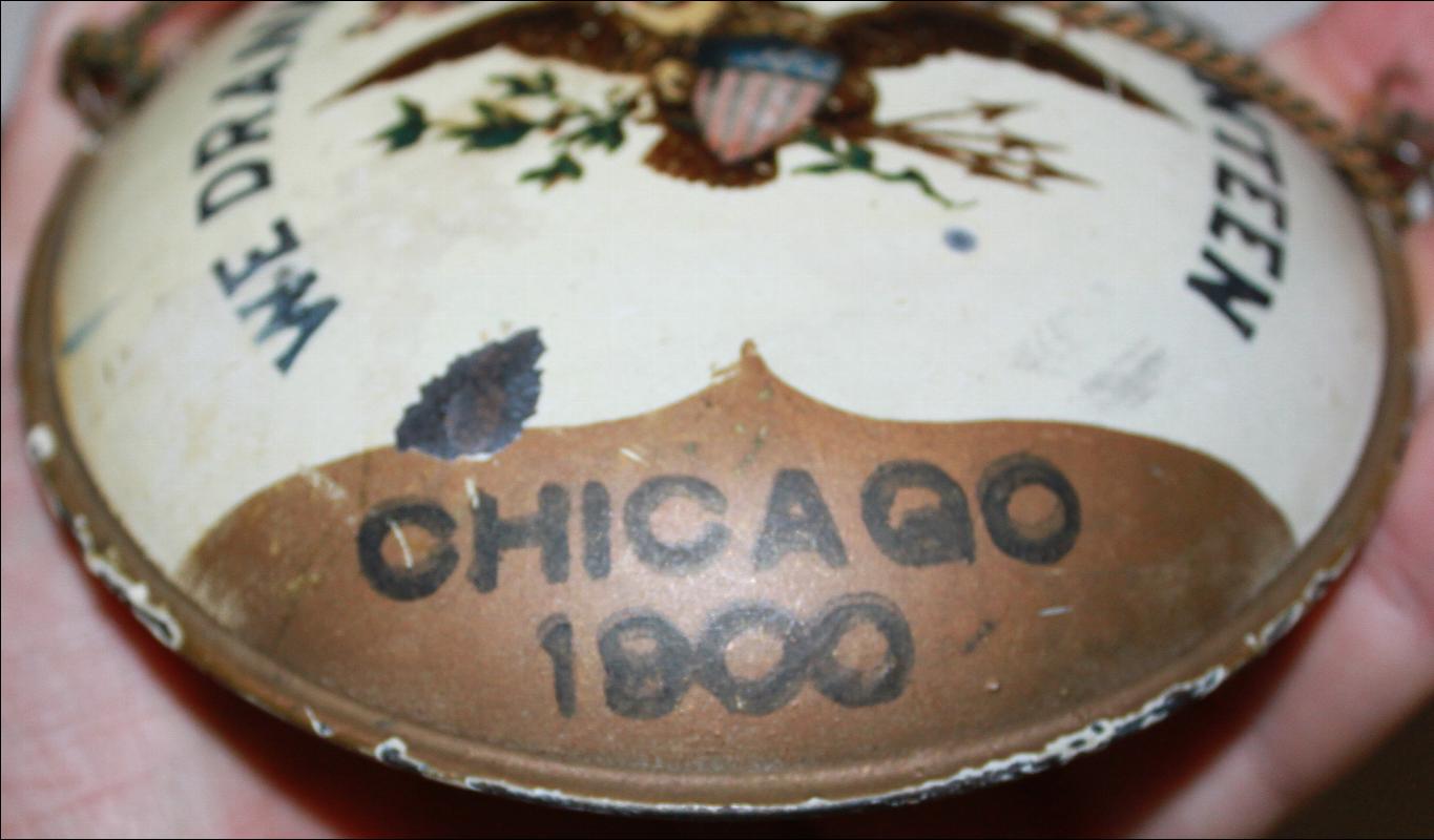 1900 GAR Encampment Canteen Tole with Eagle Chicago from Civil War Vetern
