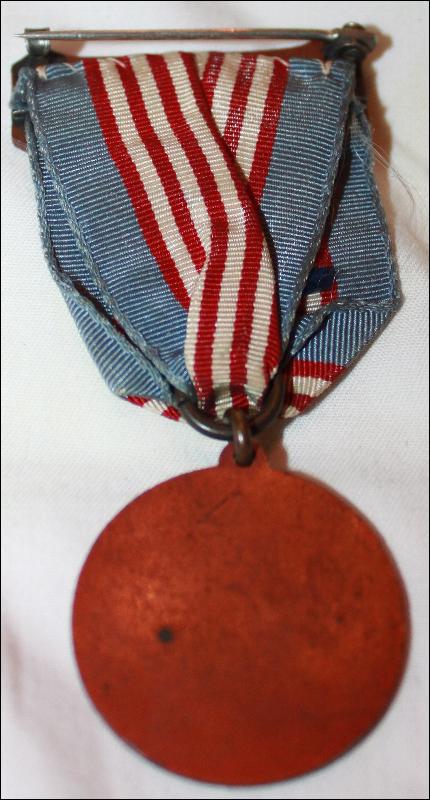 Daughters of the Union Veterns of the Civil War Bornze Medal and Ribbon