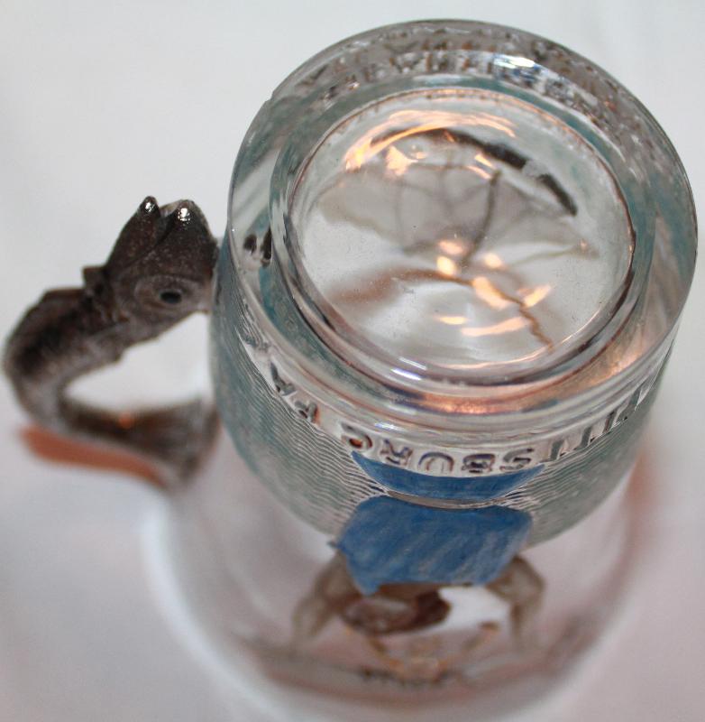 1904 Shriners Masonic fish Handled Atlantic city glass by the Pittsburgh Glass Company