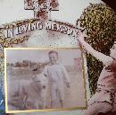 Mourning Circular Cellulose Placque for boy & his dog late 1800's RB Schiefner
