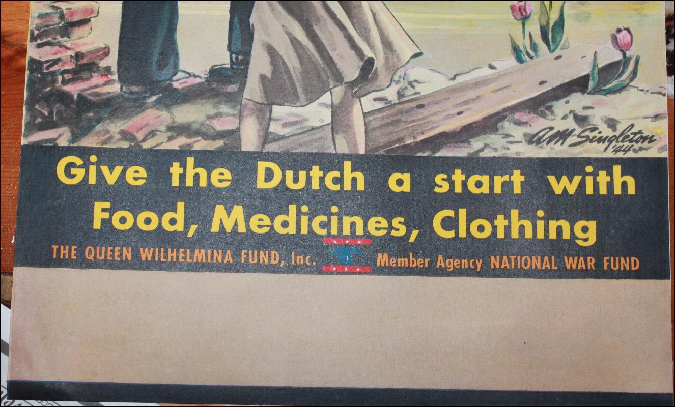 WWII Poster The Netherlands Must Rebuild