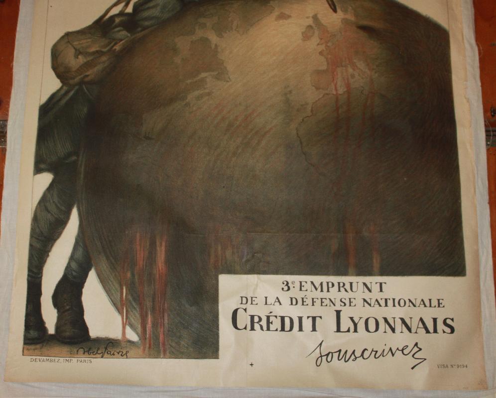 Credit Lyonnais WWI Liberte Poster 3rd Fund