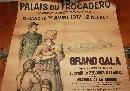 French WWI Benefit Poster Palais Du Trocadero Grande Salle Fetes