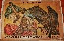Emprint National Credit Lyonnais Fourth Bond WWI Poster 1917 man fighting an eagle