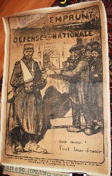 WWI 1915 Poster French Emprunt Defense Nationale Jules Adler artist