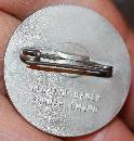 German WWII Mai Day Workers alumminum pin 1936 Hermann Bauer Schwab Gmund