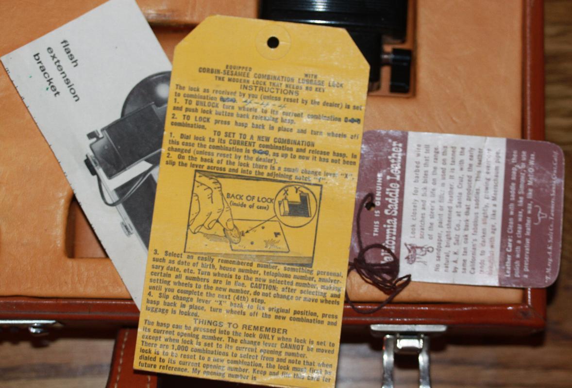 Argus C-Forty-Four Camera with special accesories in a California Coach Leather attache case
