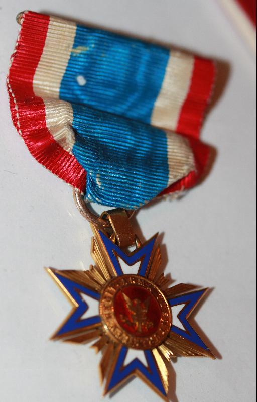 Mollus Civil War Association Gold Memberes Medal with Ribbon