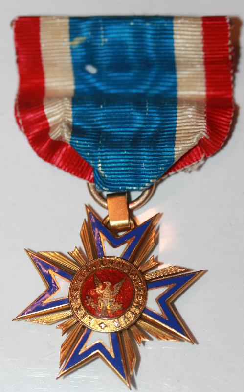 Mollus Civil War Association Gold Memberes Medal with Ribbon