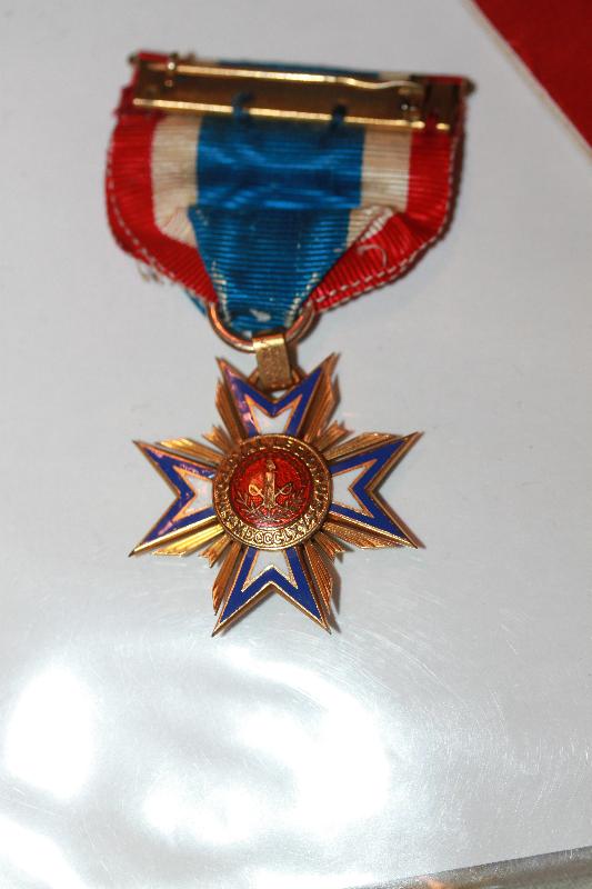 Mollus Civil War Association Gold Memberes Medal with Ribbon