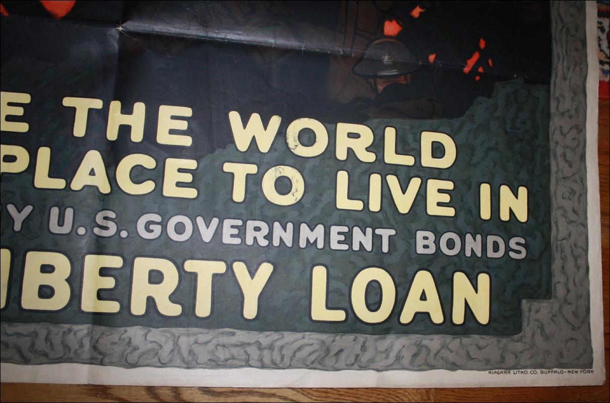 Paus WWI Liberty Loan Poster USA