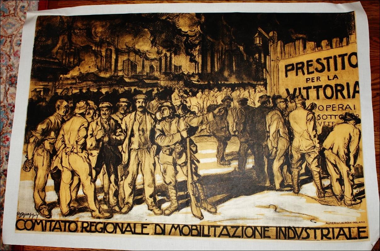 WWI Italian Military Poster by Grippi Giovani