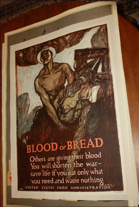 WWI US Food Administration Waste Not Poster
