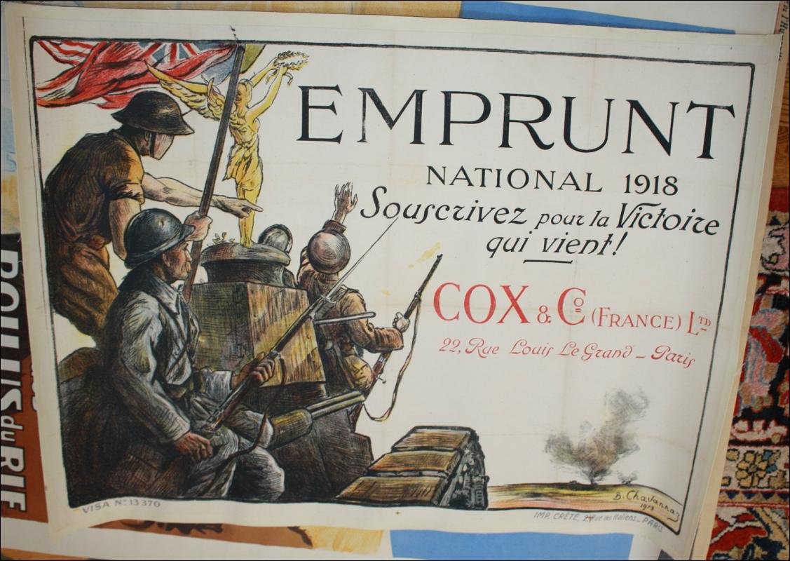 WWI French Soldiers at War Poster Print