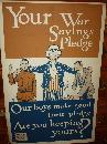 WWI Uncle Sam Savings Pledge Poster