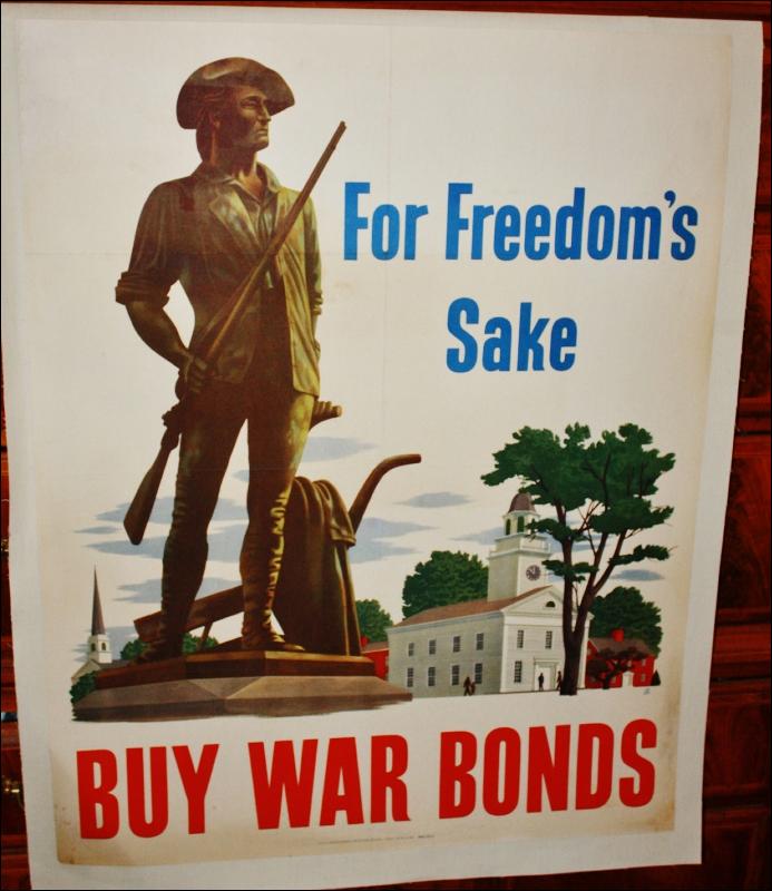 WWII New England Freedom War Bond Poster