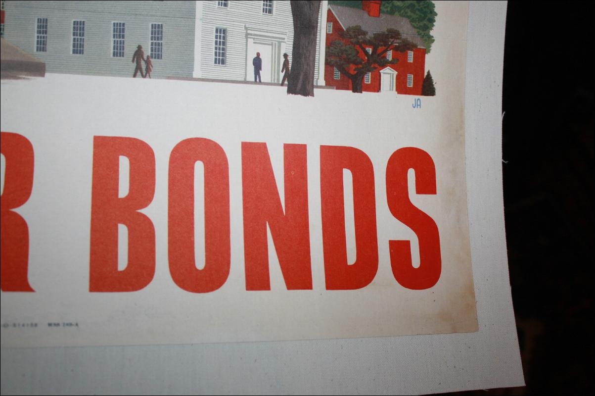 WWII New England Freedom War Bond Poster