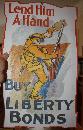 WWI Diecut Liberty Bonds Store Sign