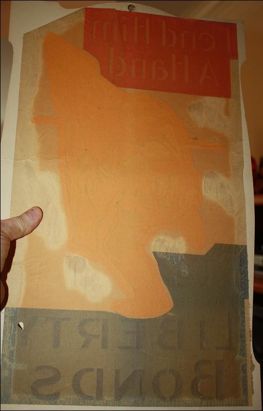 WWI Diecut Liberty Bonds Store Sign