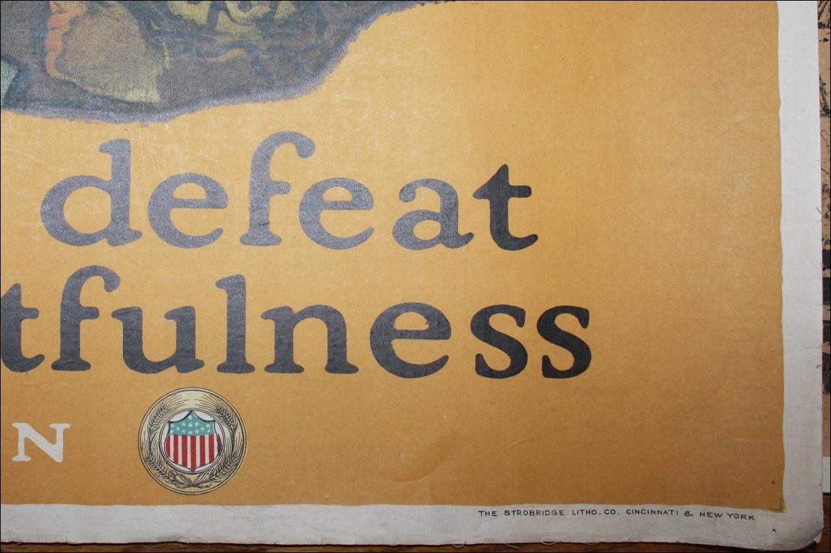 WWI Paus Save Food Poster
